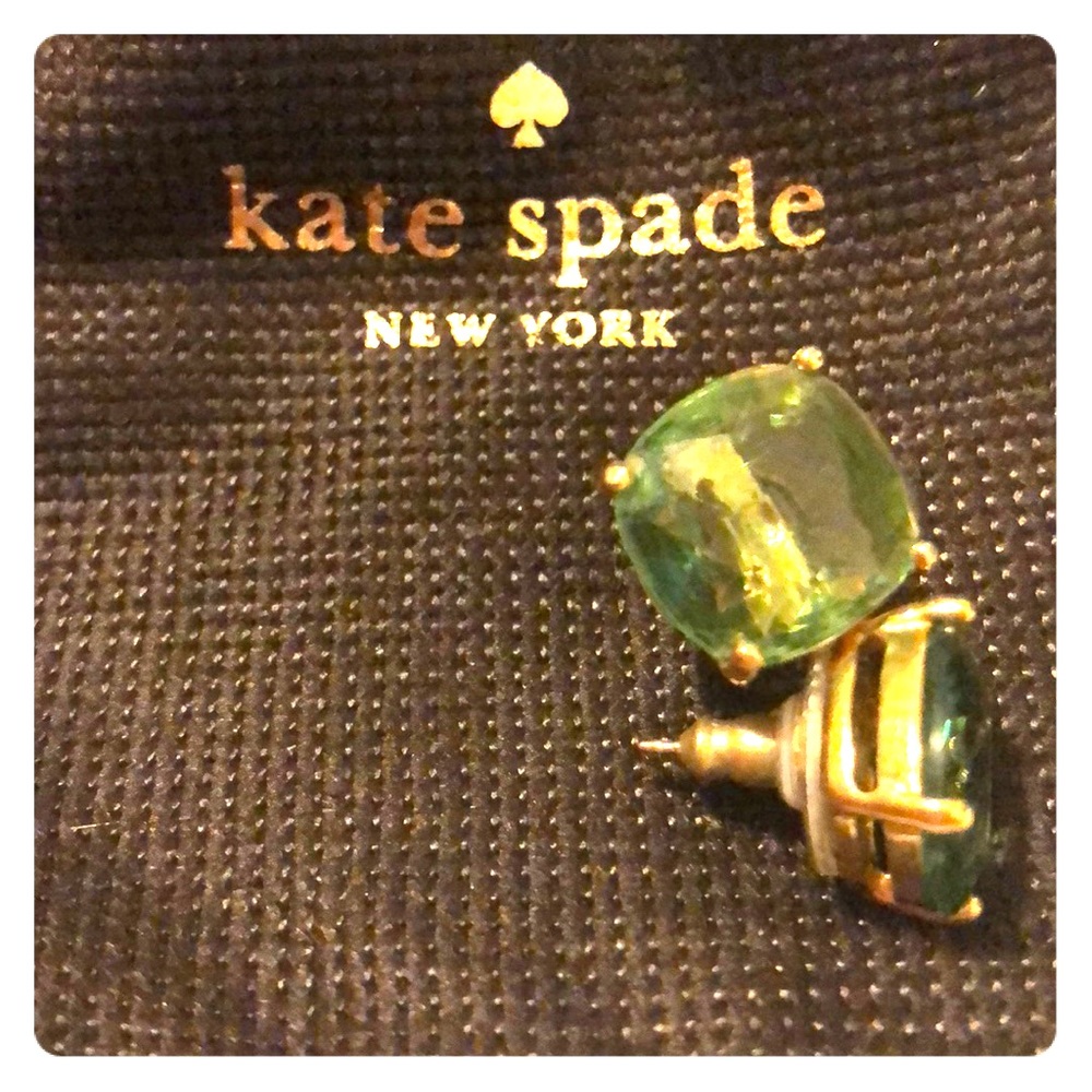Kate Spade Emerald Blue Stud Earrings